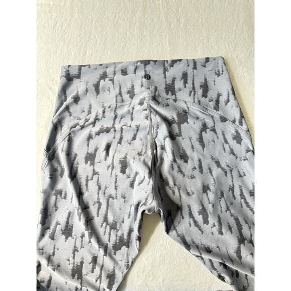 Lululemon InStill High-Rise 25" ThreeD Camo Jacquard Asphalt Grey Black Size 10 - Picture 9 of 11
